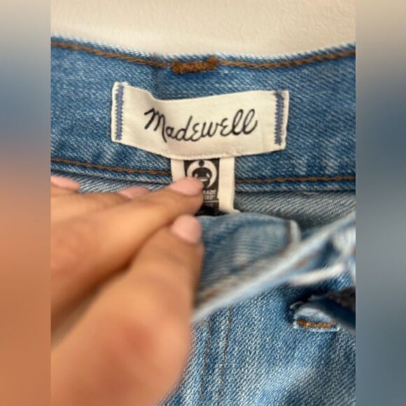 Madewell Rigid Denim A-Line Mini Skirt in Lovell Wash - Picture 9 of 12